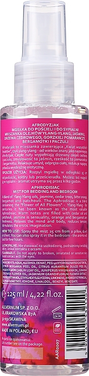 Aromatic Linen Spray - Allvernum Aphrodisiac Mist — photo N11