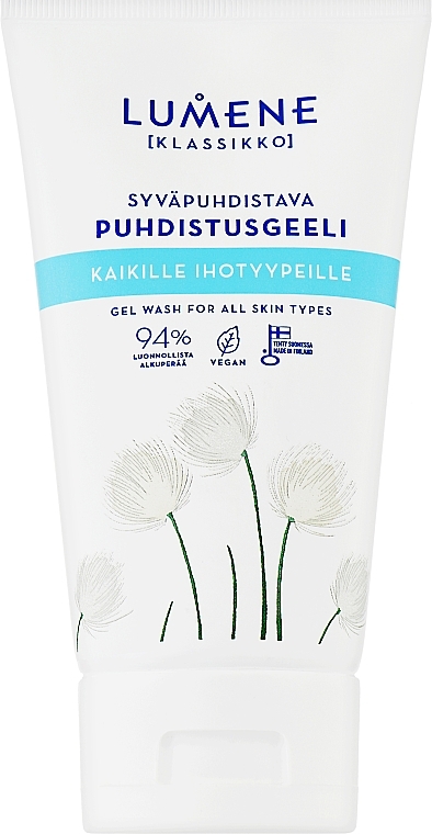 Deep Cleansing Gel for All Types of Skin - Lumene Klassikko Deep Purifying Gel Wash — photo N1