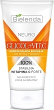 Fragrances, Perfumes, Cosmetics Bielenda Neuro Glicol + Vit.C Exfoliating Cleansing Emulsion - Exfoliant Face Cleansing Emulsion