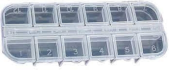 Plastic Rhinestone Organizer, 12 Compartments - Kodi Professional — photo N1