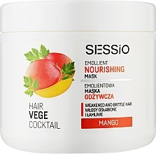 Fragrances, Perfumes, Cosmetics Softening Mango Hair Mask - Sessio Hair Vege Cocktail Emollient Nourishing Mask 