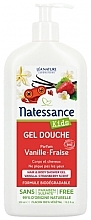 Organic Shower Gel - Natessance Kids Vanilla Strawberry Shower Gel — photo N1