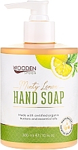 Liquid Soap "Minty Lemon" - Wooden Spoon Minty Lemon Hand Soap — photo N1