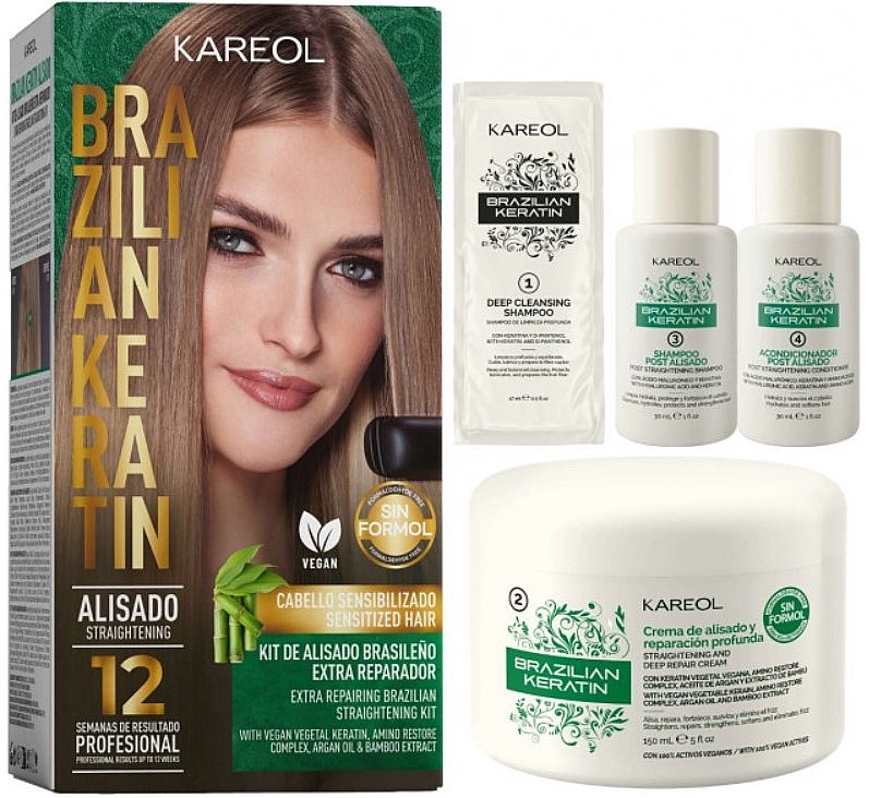 Straightening Set for Thin Set - Kareol Brazilian Keratin — photo N1