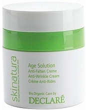 Fragrances, Perfumes, Cosmetics Anti-Aging Cream - Declare Skinatura Age Solution Anti-Wrinkle Cream