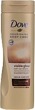 Fragrances, Perfumes, Cosmetics Self-Tan Body Lotion - Dove Visible Glow Gradual Self-Tan Body Lotion Medium to Dark