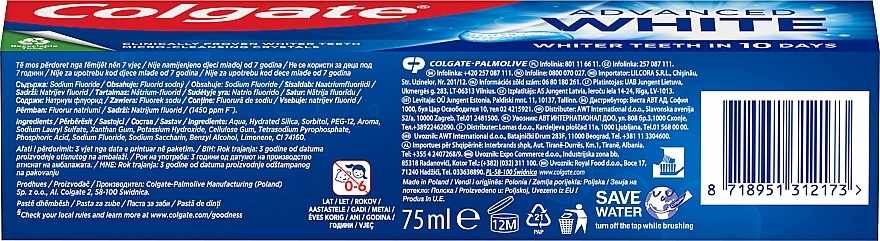 Toothpaste "Whiter Teeth in 14 Days" - Colgate Advanced White Whiter Teeth In 14 Days! — photo N4