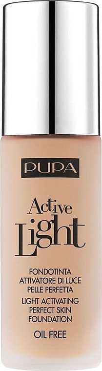 Natural Radiance Face Foundation - Pupa Active Light SPF10 — photo N1