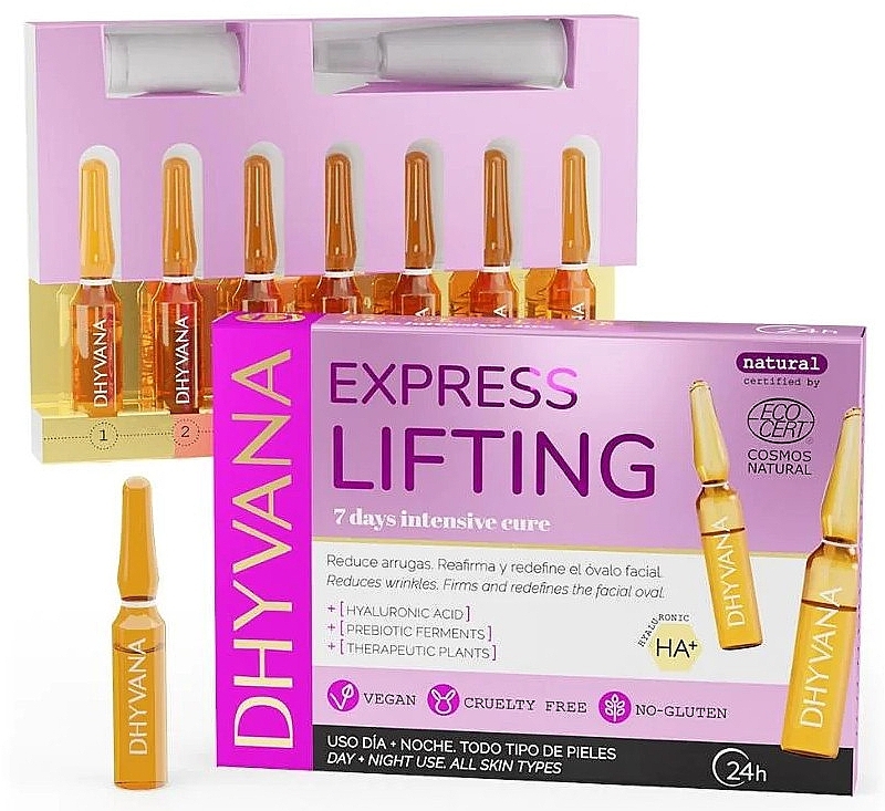 Face Ampoules 'Express Lifting' - Dhyvana Express Lifting Ampoules — photo N1