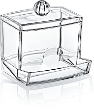Fragrances, Perfumes, Cosmetics Container for Cotton Pads 8,8x10,5x6 cm, transparent - BoxUp