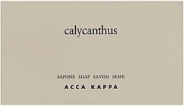 Fragrances, Perfumes, Cosmetics Vegetable Soap - Acca Kappa Calycanthus Soap