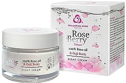 Fragrances, Perfumes, Cosmetics Night Face Cream - Bulgarian Rose Rose Berry Nature Night Cream