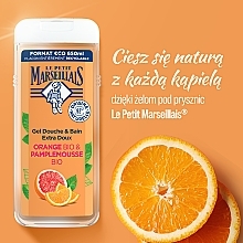 Orange & Grapefruit Shower Gel - Le Petit Marseillais Orange Bio & Pamplemousse — photo N3