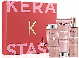 Fragrances, Perfumes, Cosmetics Set - Kerastase Chroma Absolu Light Gift Set (shmp/250ml + h/fondant/200ml + h/serum/150ml)