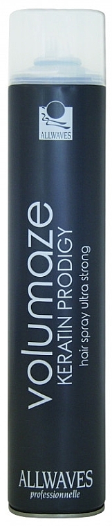 Keratin Hair Spray - Allwaves Volumaze Keratin Prodigy Hair Spray Ultra Strong — photo N1