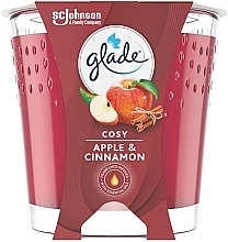 Fragrances, Perfumes, Cosmetics Apple & Cinnamon Scented Candle - Glade Cosy Apple & Cinnamon Candle