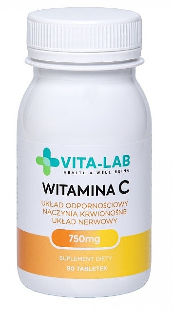 Vitamin C Food Supplement, 750 mg - Vita-Lab Vitamin C 750 mg — photo N8