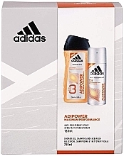 Fragrances, Perfumes, Cosmetics Set - Adidas Adipower Men (sh/gel/250ml + deo/spray/150ml)