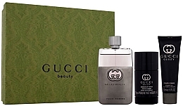 Gucci Guilty Pour Homme - Set (edt/90 ml + deo/75 ml + sh/gel/50 ml) — photo N1