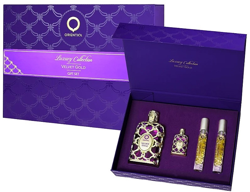 Orientica Velvet Gold - Set (edp/80ml + edp/7,5ml + edp/2x10ml) — photo N1