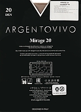 Stockings 'Mirage 20 AUT' 20 DEN, caramello - Argentovivo — photo N3