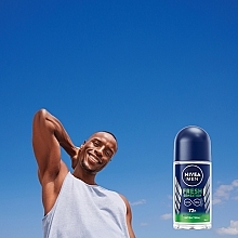 Roll-On Deodorant Antiperspirant for Men - Nivea Men Fresh Sensation Antiperspirant Antibacterial — photo N4