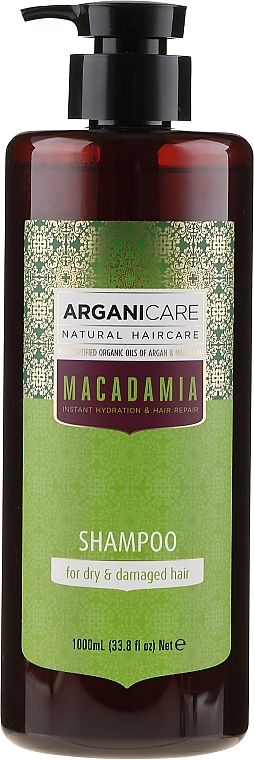 Dry and Damaged Hair Shampoo - Arganicare Macadamia Shampoo — photo N3