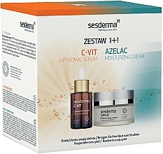 Fragrances, Perfumes, Cosmetics Set - SesDerma Laboratories Azelac + C-Vit 1+1 Set (cr/50ml + ser/30ml)