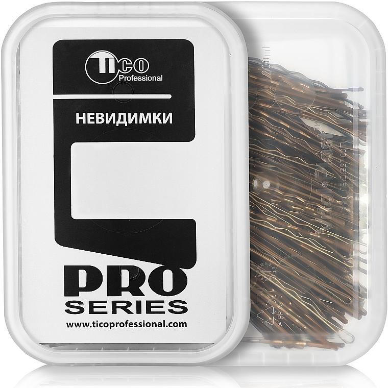 Wavy Hair Grips 70 mm, brown - Tico Professional — photo N4