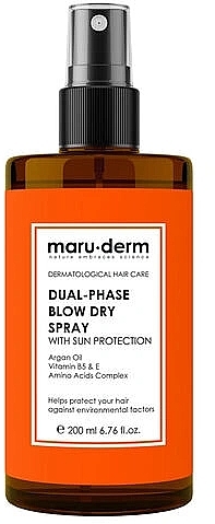 Two-Phase Heat-Protective Hair Spray - Maruderm Cosmetics Dual-Phase Blow Dry Spray — photo N1