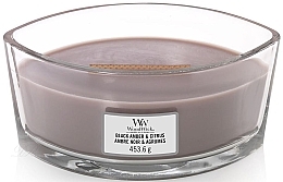 Fragrances, Perfumes, Cosmetics Scented Candle in Glass - WoodWick Black Amber and Citrus Ellipse Scented Candle