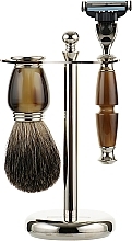 Fragrances, Perfumes, Cosmetics Shaving Set 1691-7-14 - Rainer Dittmar (shaving/brush/1pcs + razor/1pcs + stand + box)