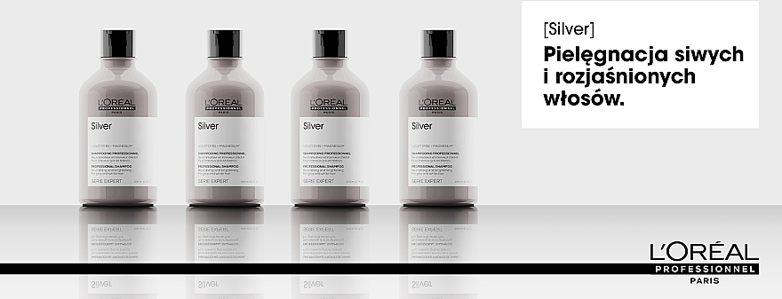 Gray Hair Shampoo - L'Oreal Professionnel Serie Expert Magnesium Silver Shampoo — photo N5