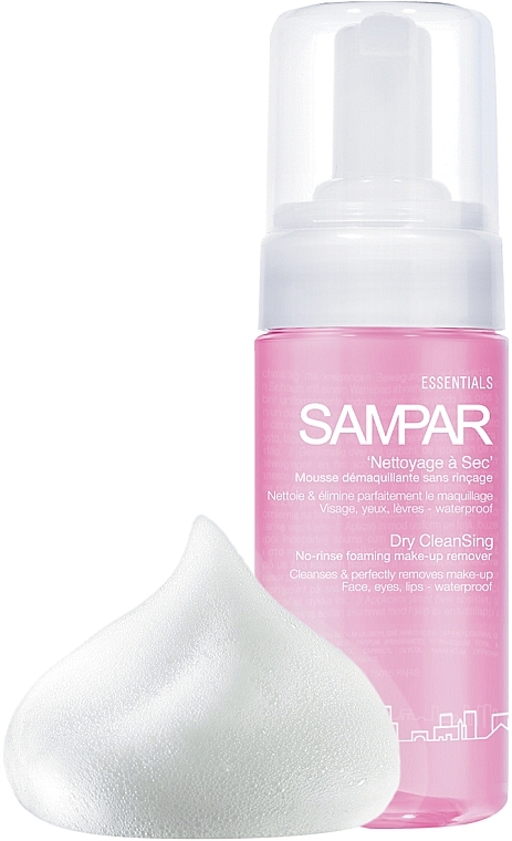 Leave-In Makeup Remover Face, Eye & Lip Foam - Sampar Dry Cleansing Foaming — photo N2