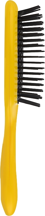 Hair Brush, black teeth, yellow - Janeke SuperBrush Vented Brush Yellow — photo N2