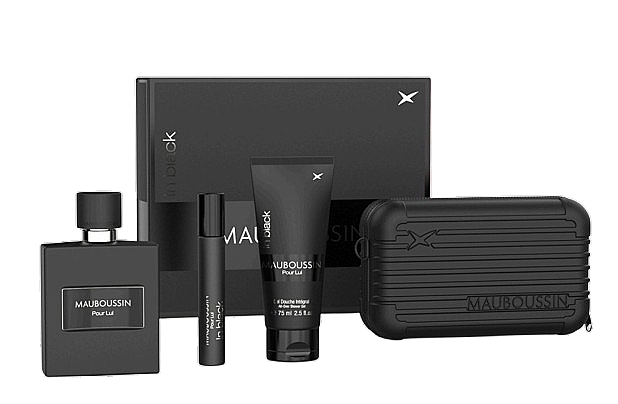 Set - Mauboussin Pour Lui in Black (edp/100ml + edp/20ml + sh/gel/75ml + pouch) — photo N1