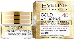 Fragrances, Perfumes, Cosmetics Firming Cream-Serum 40+ - Eveline Cosmetics Gold Lift Expert