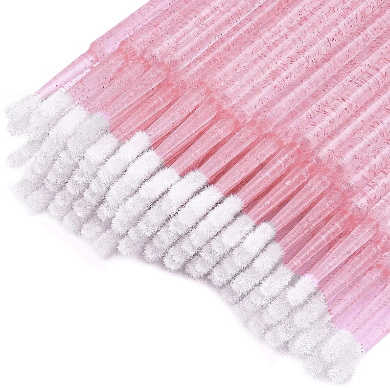 Lint-Free Lash Applicator 2 mm, pink with glitter - Clavier — photo N2