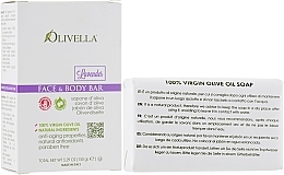 Olive Oil Face & Body Soap "Lavender" - Olivella Face And Body Bar Soap Lavender — photo N2