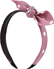 Fragrances, Perfumes, Cosmetics Polka Dot Hair Hoop, FA-5614, pink - Donegal