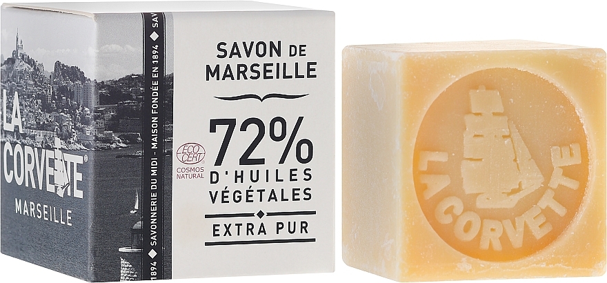 Soap ‘Pure’, in pack - La Corvette Savon de Marseille Extra Pur — photo N1