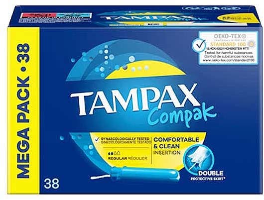 Tampons with Applicator, 38 pcs. - Tampons Compak Regular Tampons — photo N1