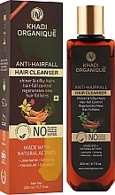 Natural Anti Hair Loss & Brittleness Ayurvedic Shampoo, sulfate-free - Khadi Organique Anti-HairFall Hair Cleanser — photo N3