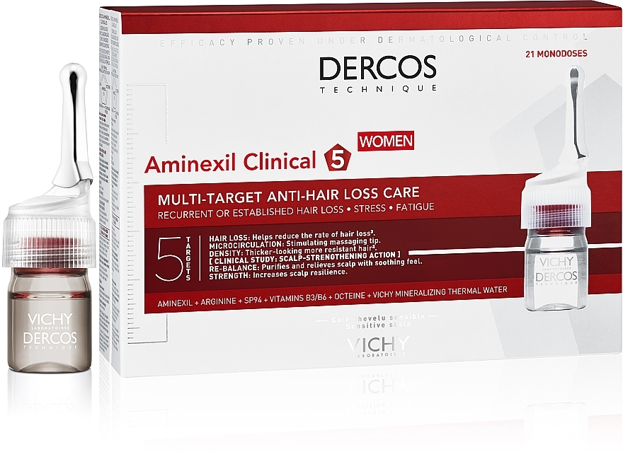 Women Anti Hair Loss Treatment - Vichy Dercos Aminexil Clinical 5 — photo N2