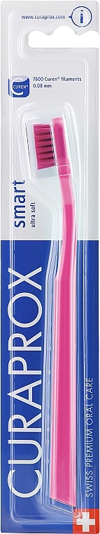 Toothbrush for Kids "Smart", pink - Curaprox — photo N1