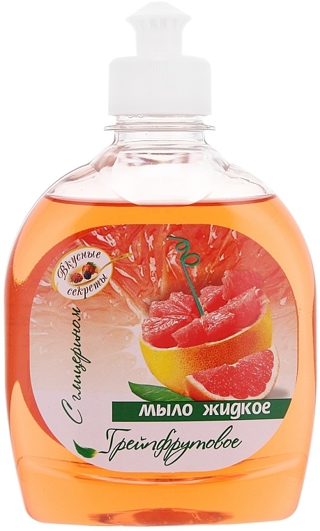 Grapefruit Glycerin Gel Soap - Vkusnyye Sekrety — photo N1