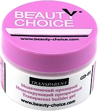 Fragrances, Perfumes, Cosmetics Nail Builder Gel - Beauty Choice Transparent Builder Gel