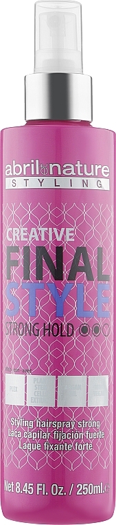 Hair Spray - Abril et Nature Advanced Stiyling Creative Final Style Strong Hold — photo N1