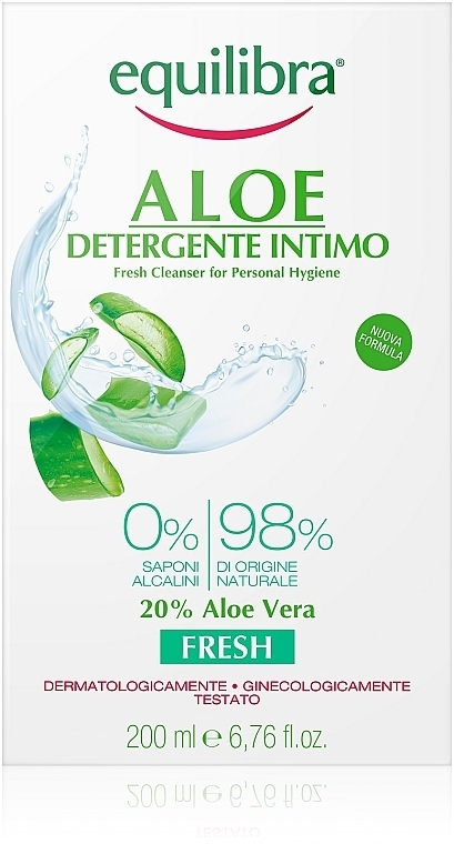 Refreshing Intimate Wash - Equilibra Aloe Fresh Cleanser For Personal Hygiene — photo N2