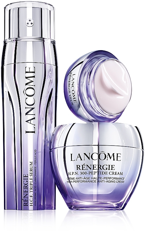 Highly Effective Anti-Aging Face Cream with Peptides, Hyaluronic Acid & Niacinamide - Lancome Renergie H.P.N. 300-Peptide Cream (mini size) — photo N4